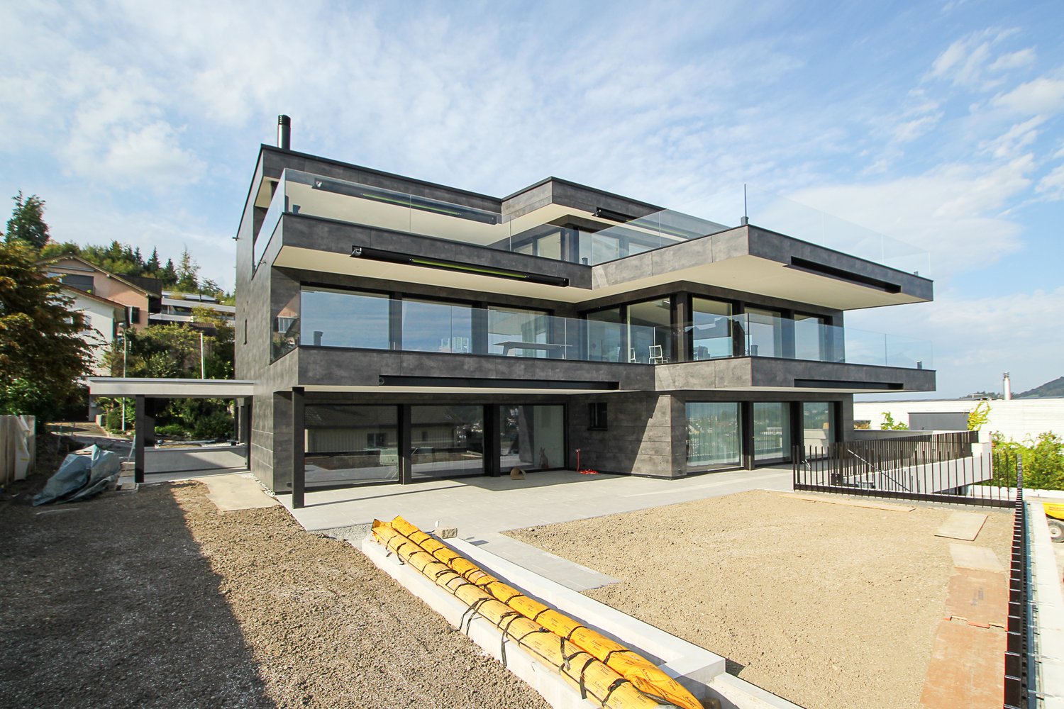 Hinterlüftete Fassade vom MFH am Steinhofrain in Luzern