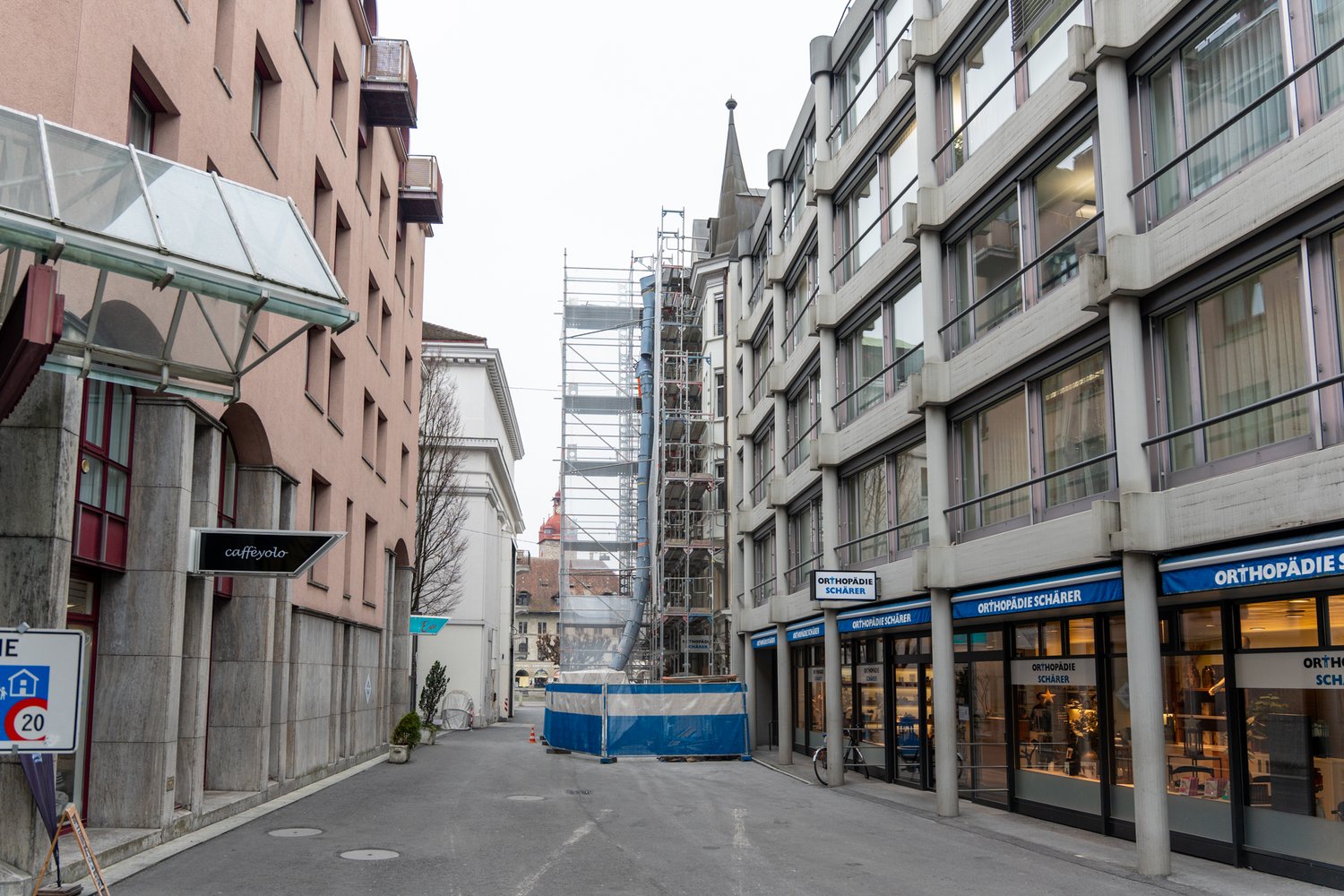 Umbau Theaterstrasse 4 Luzern - Aussenaufnahme