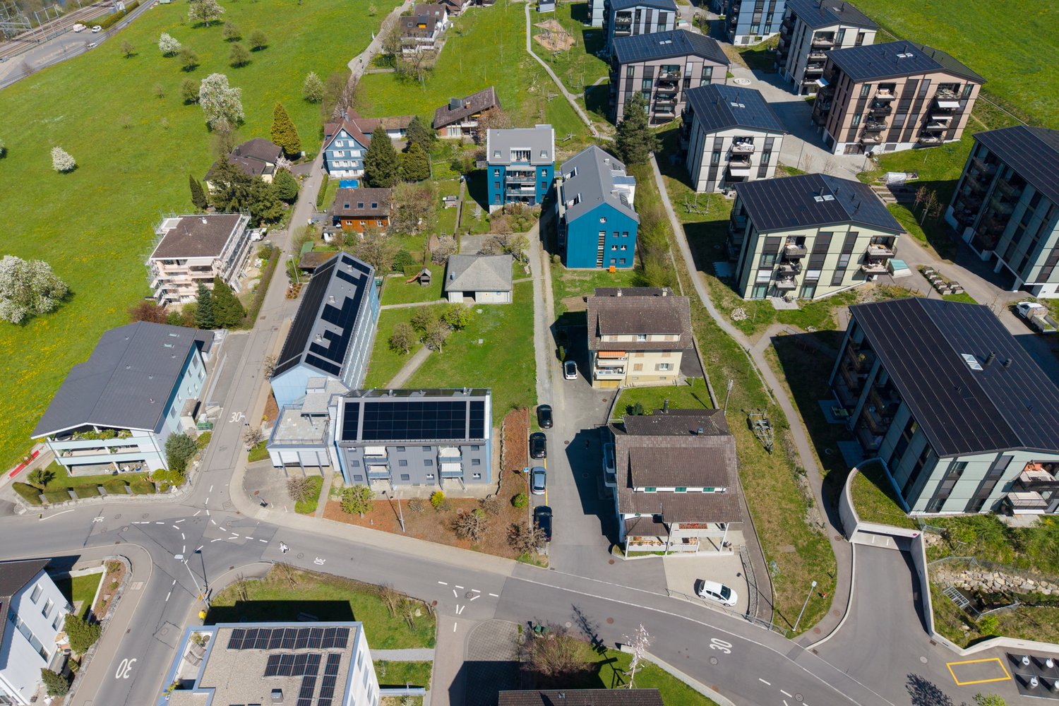 Drohnenaufnahme Klausfeld in Root