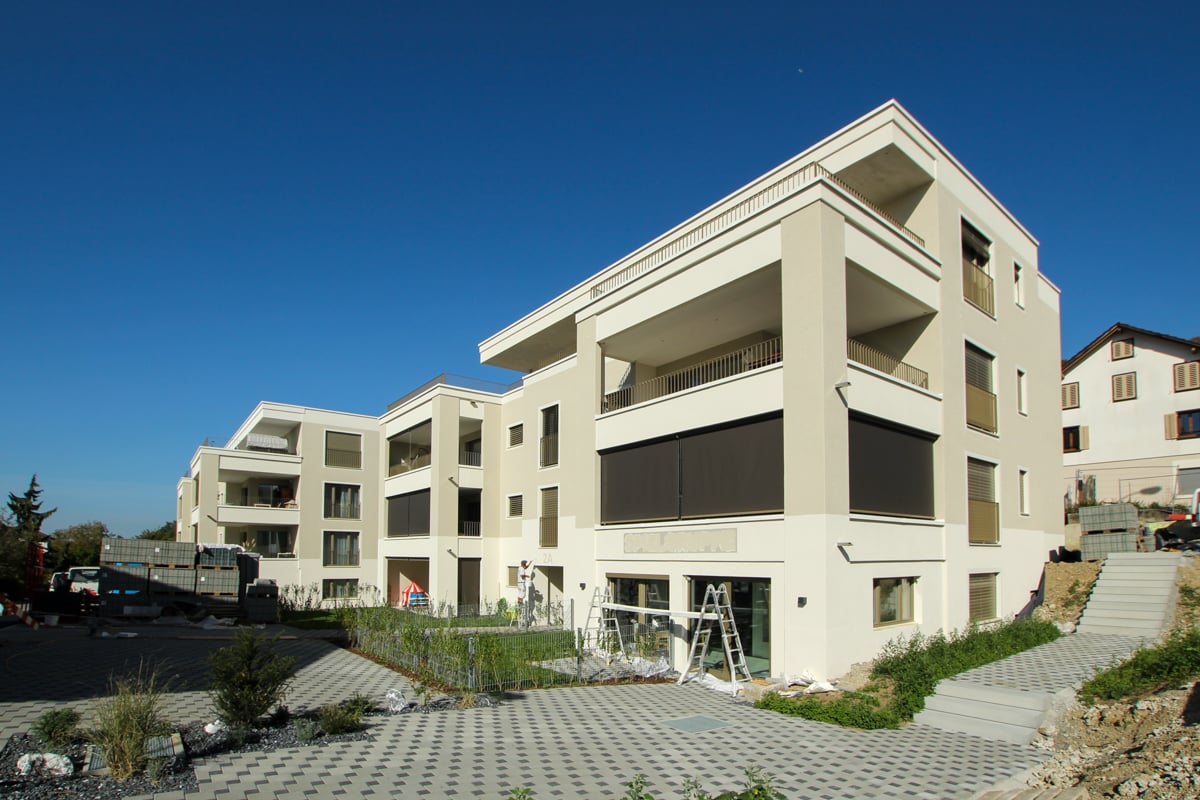 Fassade des MFH Birkenweg in Triengen