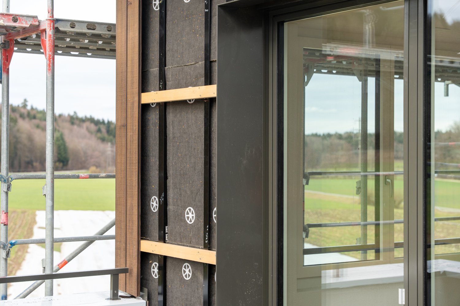 Unterkonstruktion der Fassade