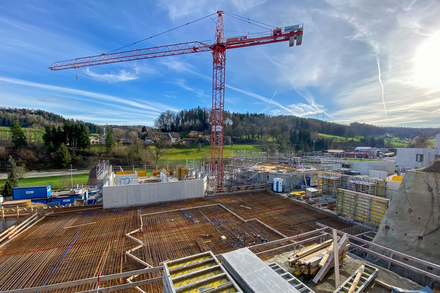 Baumeisterarbeiten der Baustelle Sommerhalde in Uerkheim