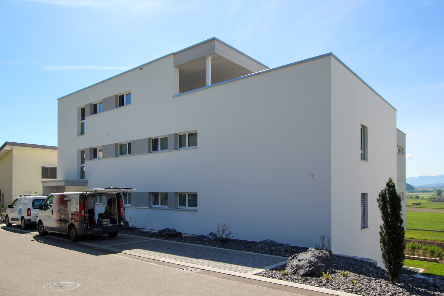 Fassade des MFH Sackmatt in Wauwil