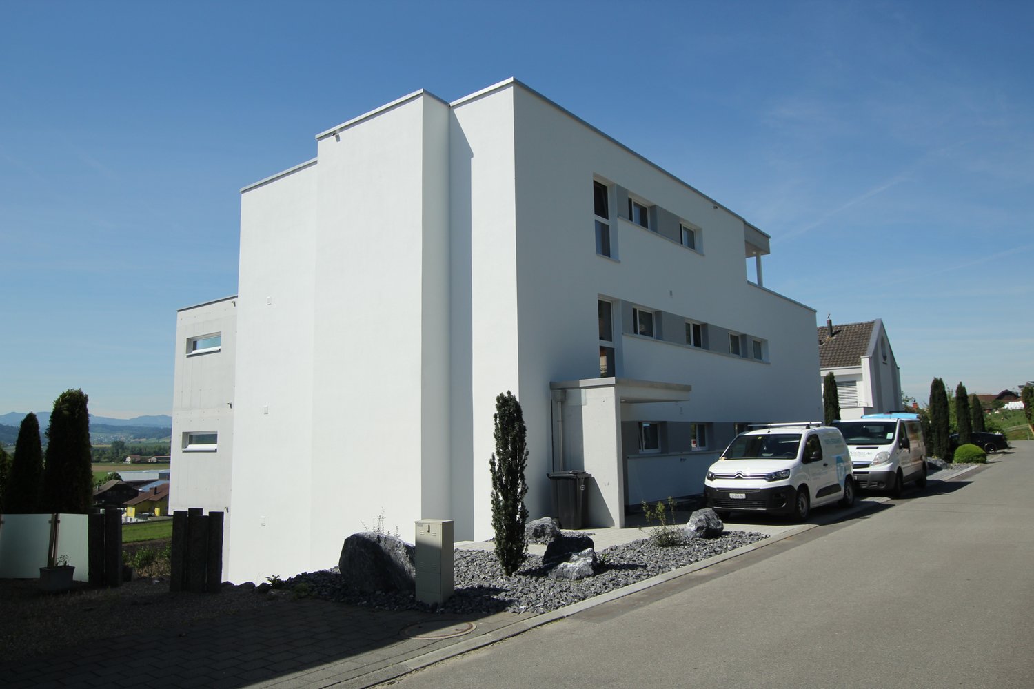 Fassade des MFH Sackmatt in Wauwil