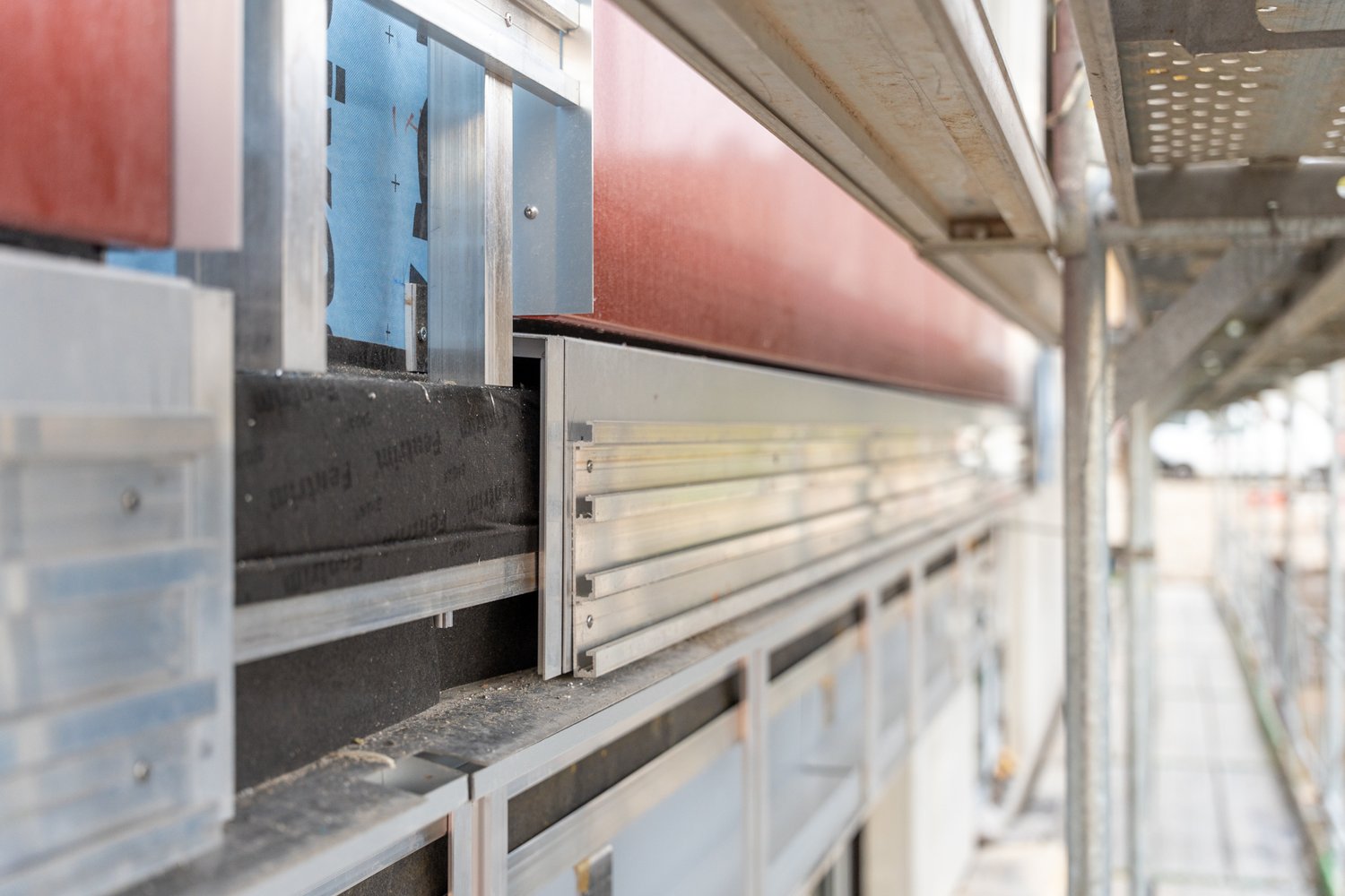 Unterkonstruktion der Fassade