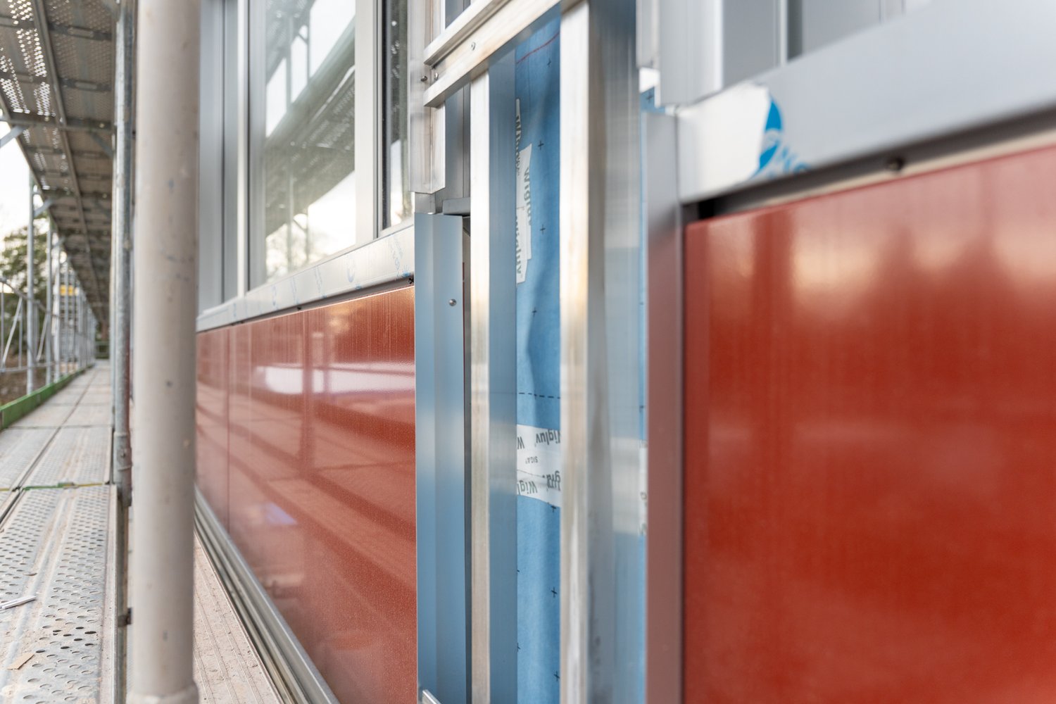 Unterkonstruktion der Fassade