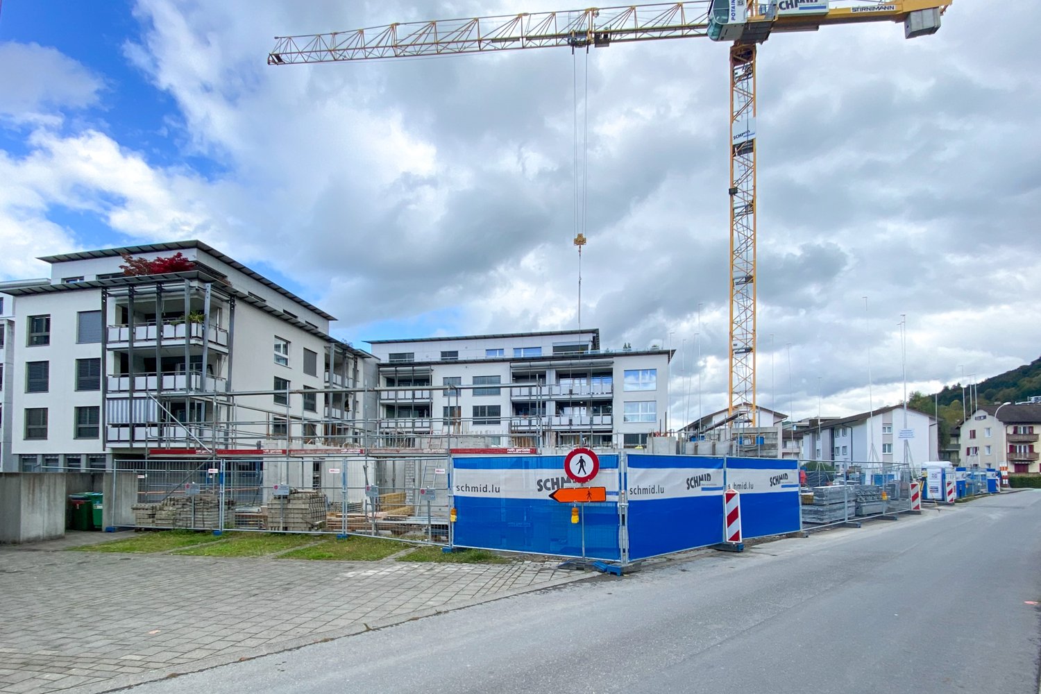 Rohbau des MFH Gartenweg in Ebikon