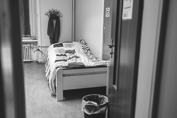 Zimmer mit einem Schlafplatz