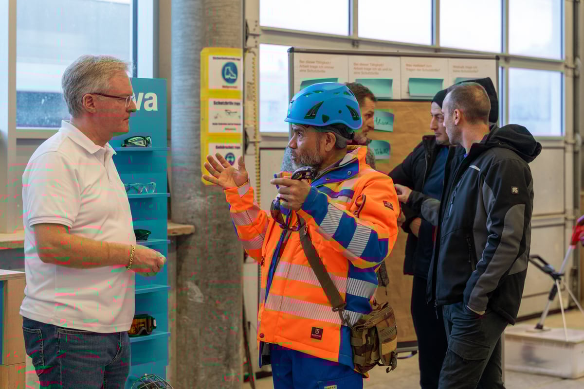 Schulung zum Thema Augenschutz