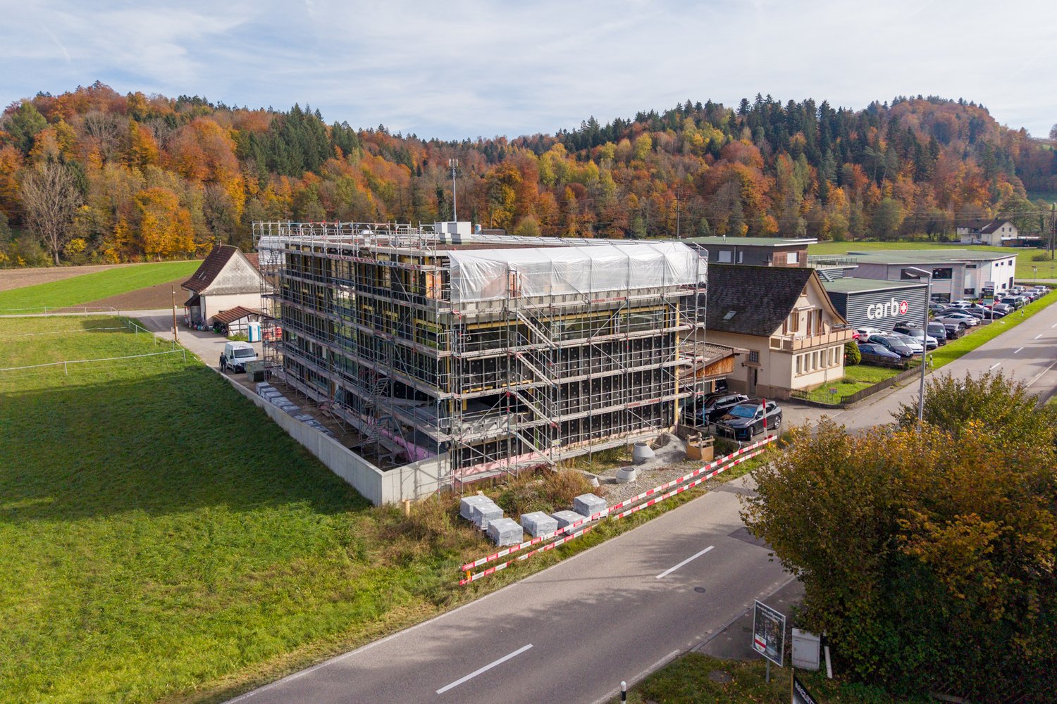 Luftaufnahme des WGH in Uerkheim