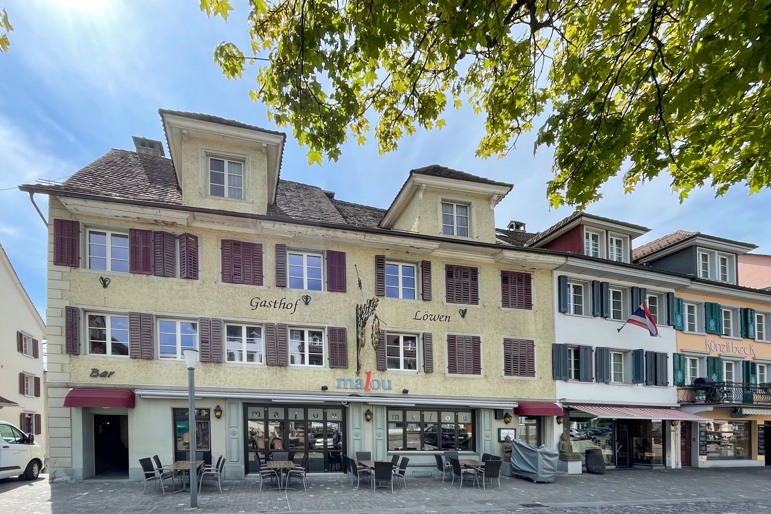 Fassade des Restaurant Löwen in Sursee